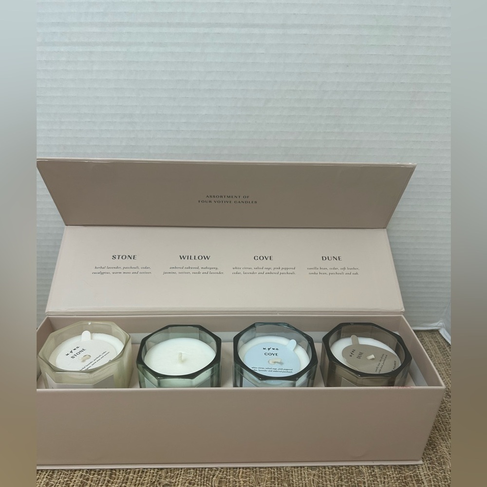 Makers of Wax Goods Set of 4 Different Scents Votive Candles. 3.8 Oz each.